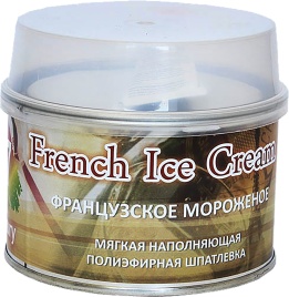 Шпатлевка мягкая наполняющая полиэфирная French Ice Cream (0,25л=515гр) H7