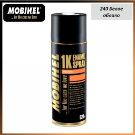 Mobihel Аэрозоль базовая эмаль металлик 240 белое облако UNI (520 мл)